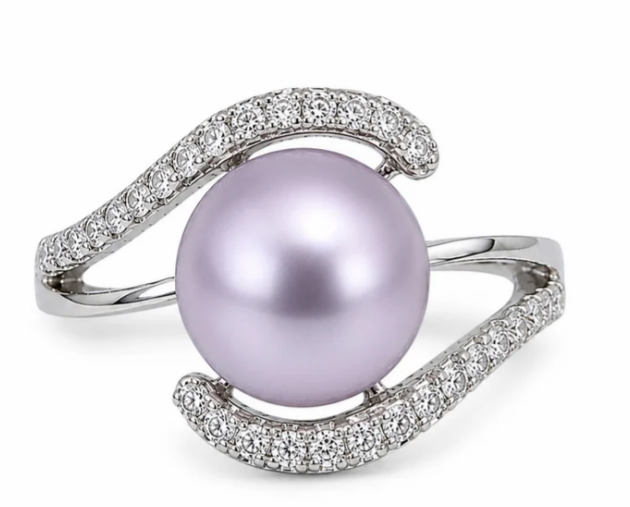 Rhinestone Edison Twist Ring