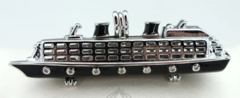 Cruise Ship Pearl Cage Pendant Necklace – Silver Plated Vacation Charm