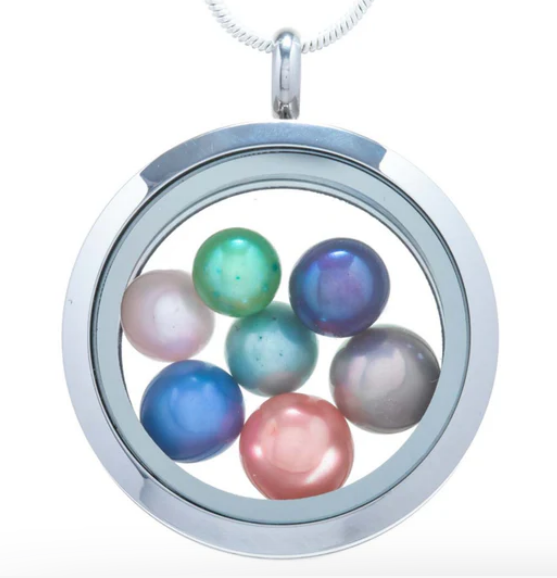 Glass Locket Round
