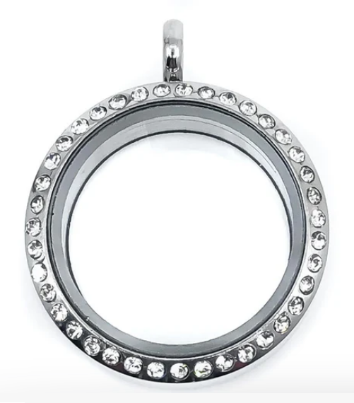 Round CZ Locket