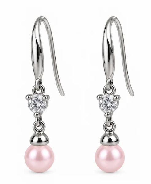 Rhinestone drop earrings