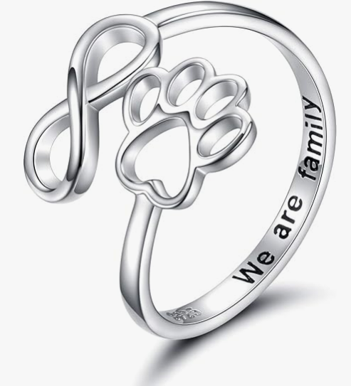 Paw Print Family Ring
