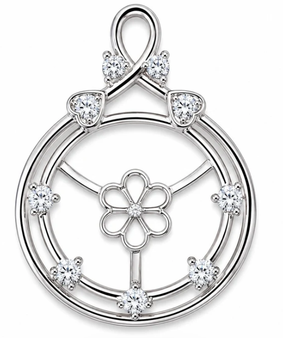 Silver Heart Halo