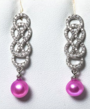 Elegant Swirl CZ Earrings
