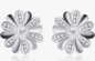 Flower Bloom CZ Earrings