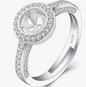 Round Circle Ring CZ