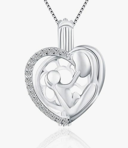 925 Sterling Silver Pearl Cage Pendant