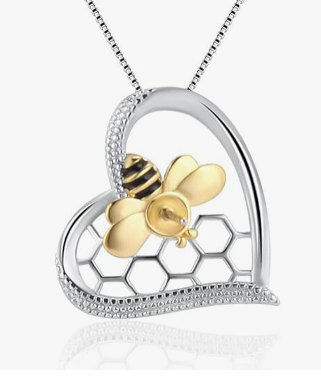 Bee Heart Necklace
