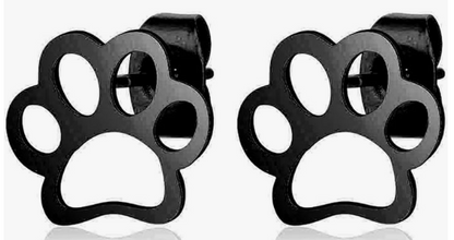 Paw Print Stud Earrings