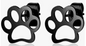 Paw Print Stud Earrings