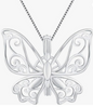 925 Sterling Silver Butterfly Pearl Cage Pendant