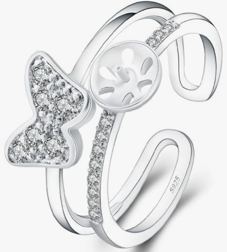 Butterfly CZ Ring