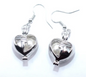 Cat Silhouette Pearl Cage Earrings – Silver