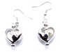 Dog Silhouette Pearl Cage Earrings – Silver Plated