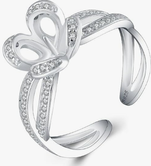 Flower Adjustable Pearl Ring