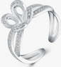 Flower Adjustable Pearl Ring