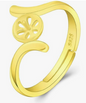 Gold Plated 925 Sterling Silver Simple Ring