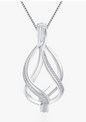 925 Sterling Silver Spiral Edison Cage Pendant
