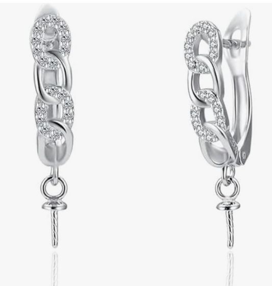 Dangling Pearl Earring Mounting