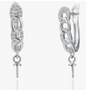 Dangling Pearl Earring Mounting