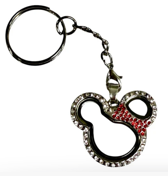 Minnie CZ Locket Keychain