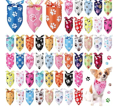 Paw Print Bandanas