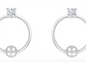 Rhinestone Circle Earrings