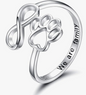 Paw Print Family Ring