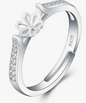 Side CZ Post Ring