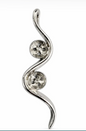 Silver Duo Swirl Necklace