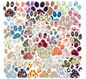 Paw Print Patterned Stickers