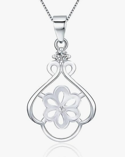 Waterdrop leaf necklace